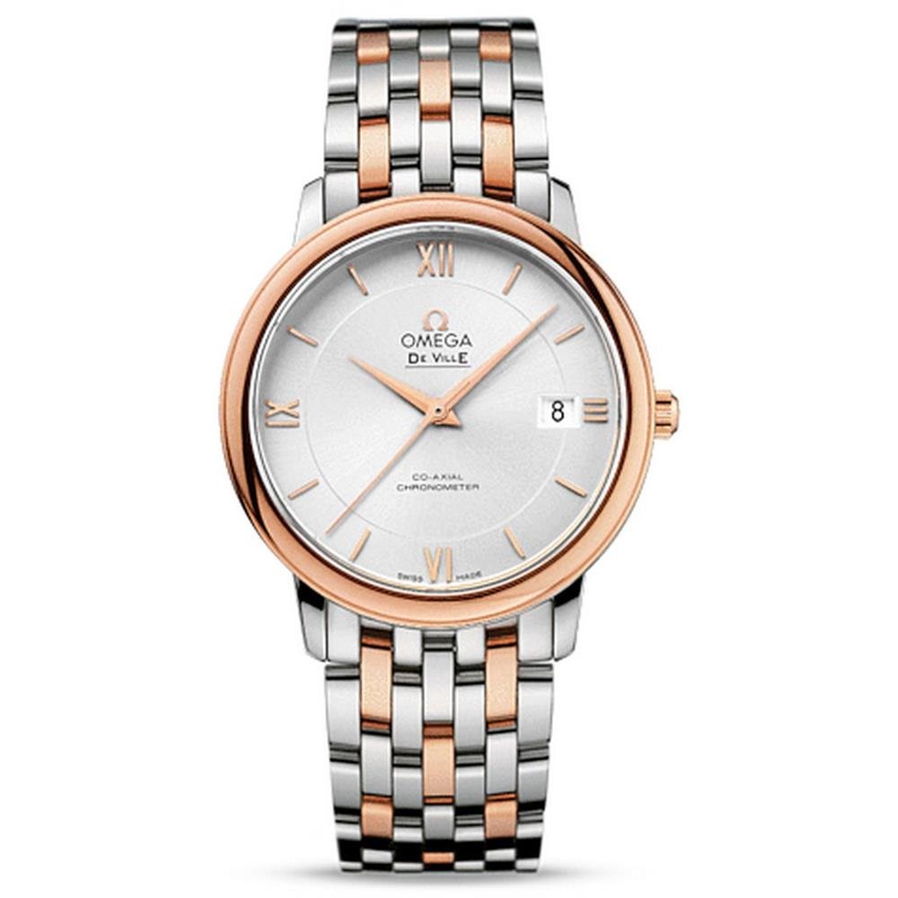 OMEGA De Vill﻿e Prestig﻿e 43701600 Prestige De Ville Steel - yellow gold Diamonds Watch 4370.16